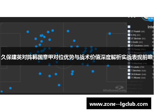 久保建英对阵韩国意甲对位优势与战术价值深度解析实战表现前瞻